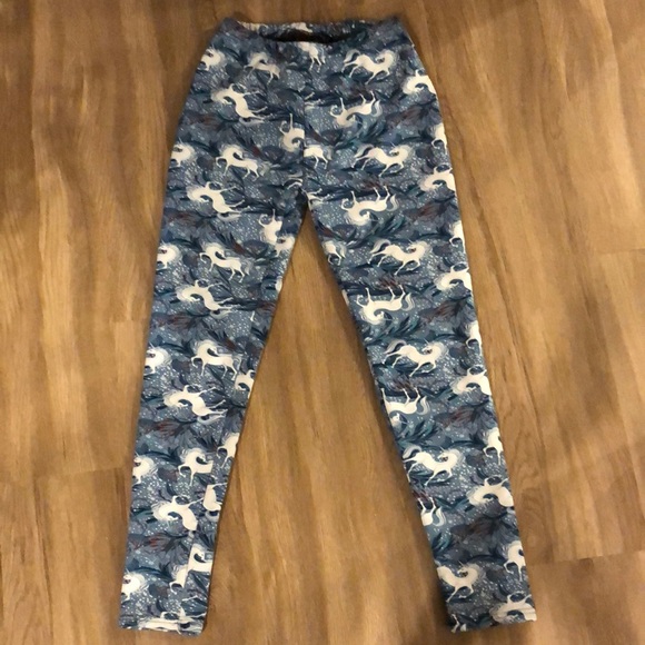 Warm unicorn leggings - Picture 1 of 3
